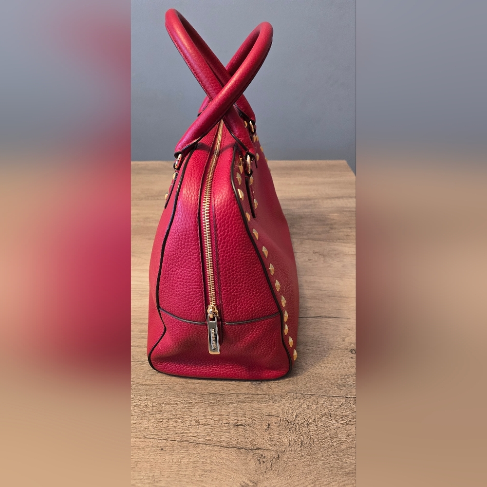 Michael Kors Sandrine Studded Satchel - Picture 12 of 14